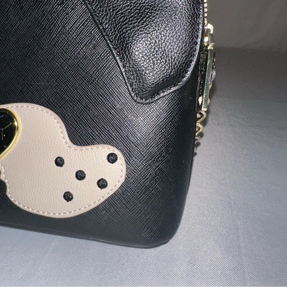 Betsey Johnson Black and Cream Crossbody Bag - Picture 4 of 15